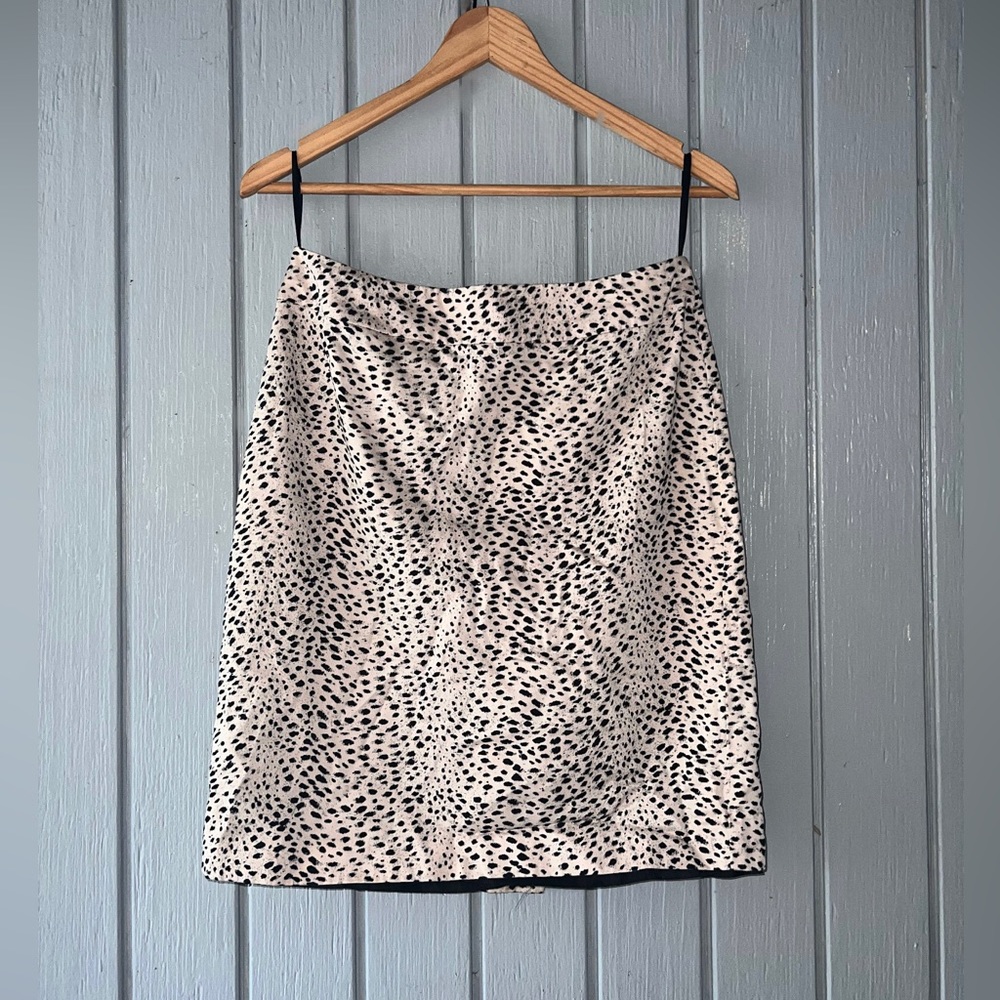 Marisa Christina print skirt. Black tan cheetah